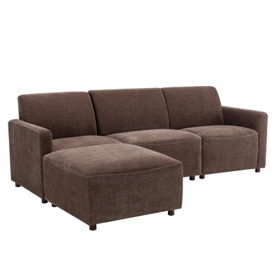 Orndorff 4 Piece Modular Sofa -  Bark Brown