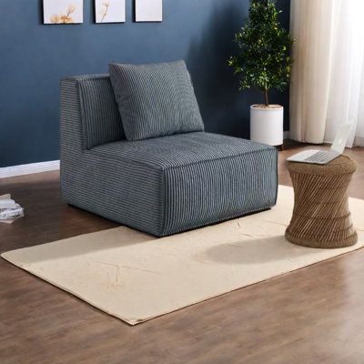 Spacious Grey Sectionals In Chenille, Modern Convertible Sofa Bed For Home
