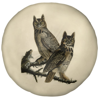 John James Audubon Reversible Throw Pillow