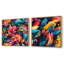 Brunoy - Ensemble de 2 collages floraux et botaniques carrés-102162118-102162119