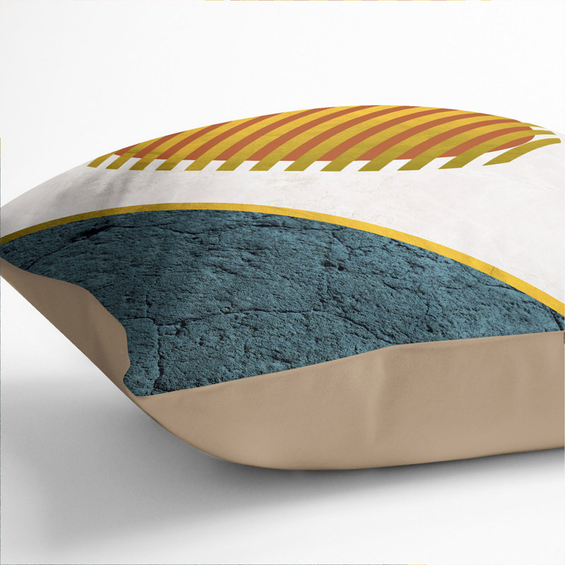 Composition 4 Square Throw Cushion, Stone, 55cm H x 55cm W x 20cm D