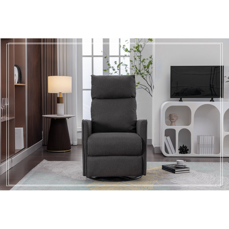 Comfortable Rocking Chair with Adjustable Feature for Relaxation, Dark Grey
