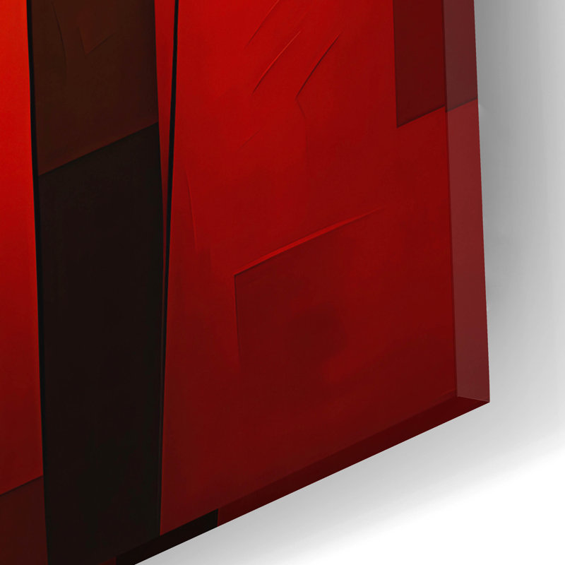 Art mural en verre Ivy Bronx «The Abstract Face» par Andreas Magnusson, H 16 po x l 12 po x P 0,13 po