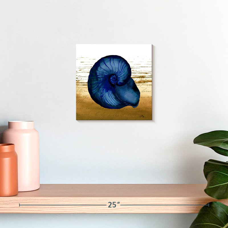 Coquillage bleu Aletra, H 10 po x l 10 po