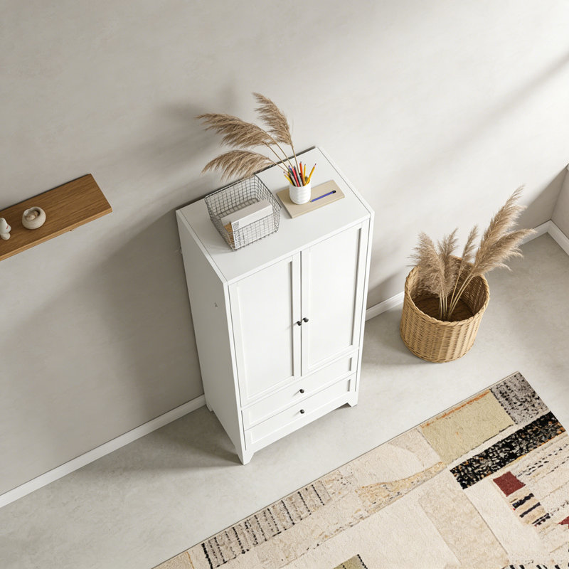 Garde-manger blanc 72 pouces avec 2 tiroirs