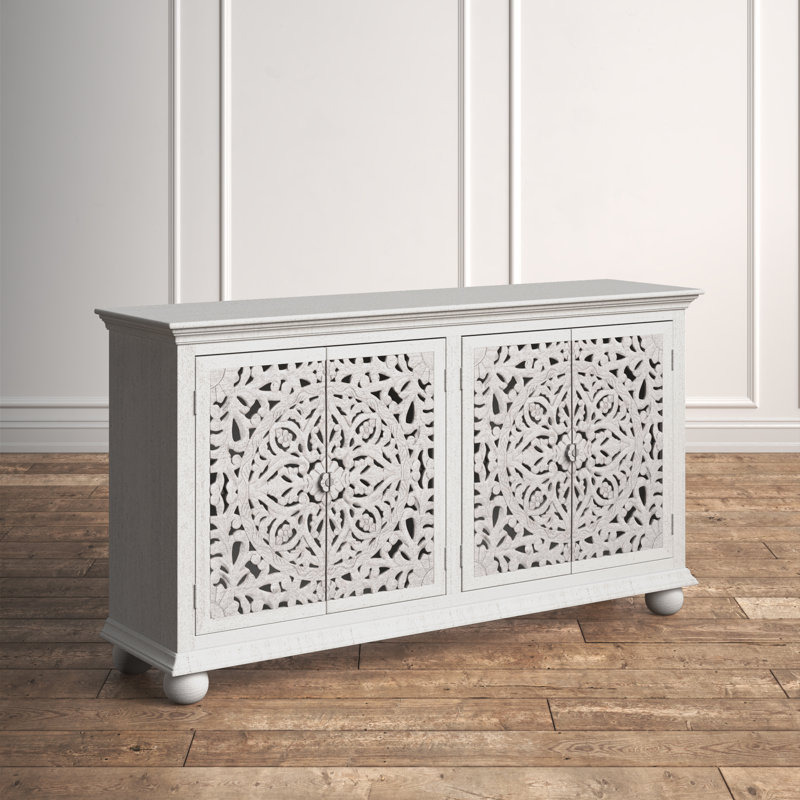 Buffet en bois de manguier de 70 po de large Aubreyelle