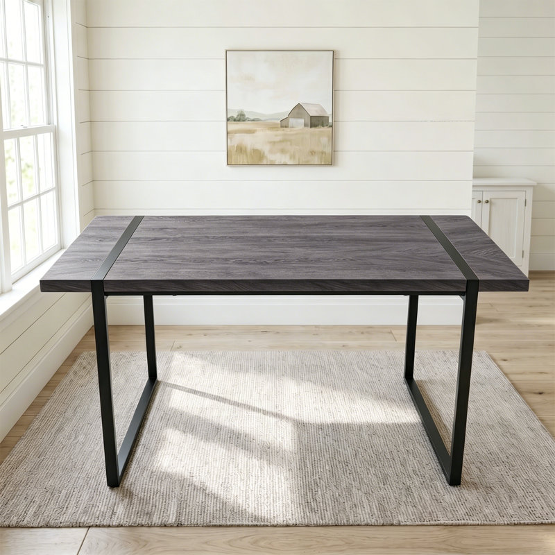 Table de salle à manger 59 po Modern Modern, Gris foncé