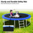 Creationstry 12' x 12' Round Backyard Trampoline