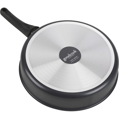Good Cook 4 Quarts qt. Non-Stick Aluminum Saute Pan with Lid -  06013
