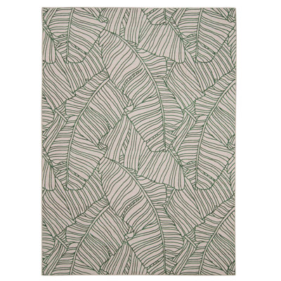 Kivett Leaf Indoor/Outdoor Washable Area Rug