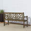 Outdoor Patio 5-Foot Hand-Scraped Wood Garden Bench