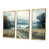 Toile avec cadre flottant or