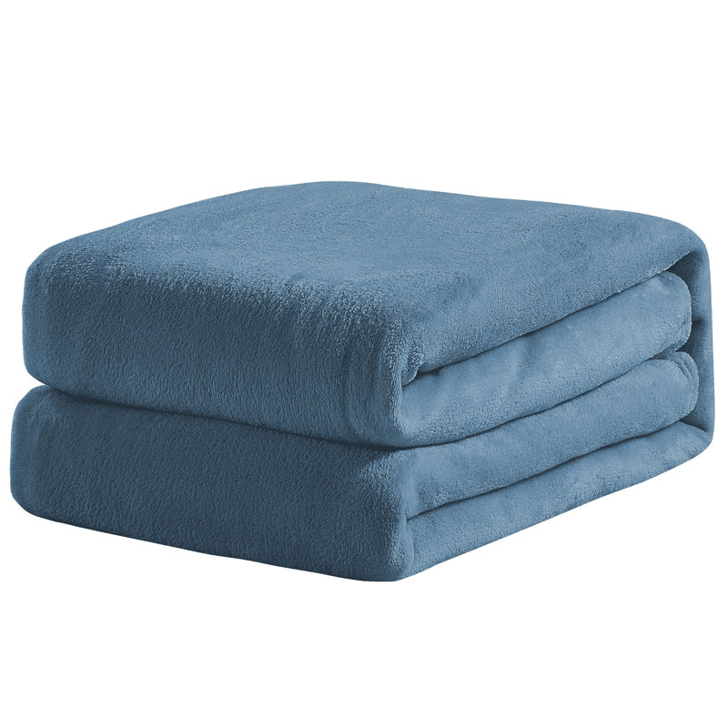 Couverture en soie Everman, Double / Grand, Bleu