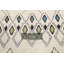 Tapis ivoire en laine noué à la main de conception unique 5 pi 9 po x 9 pi 3 po New Age