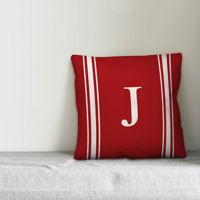 Monogram Throw Pillow