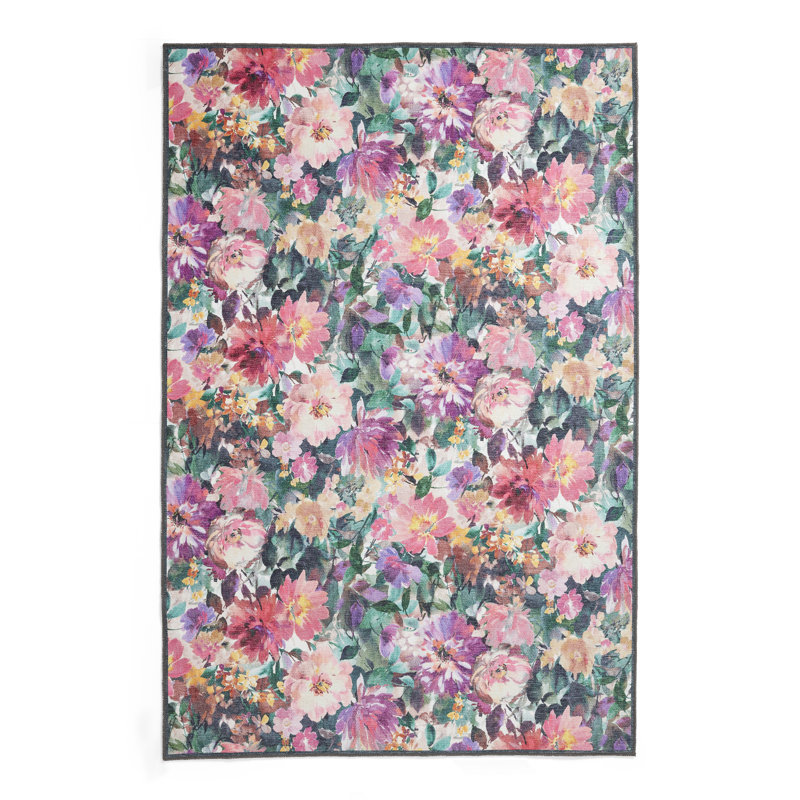 Clarke & Clarke Floral 152cm X 230cm Area Rug