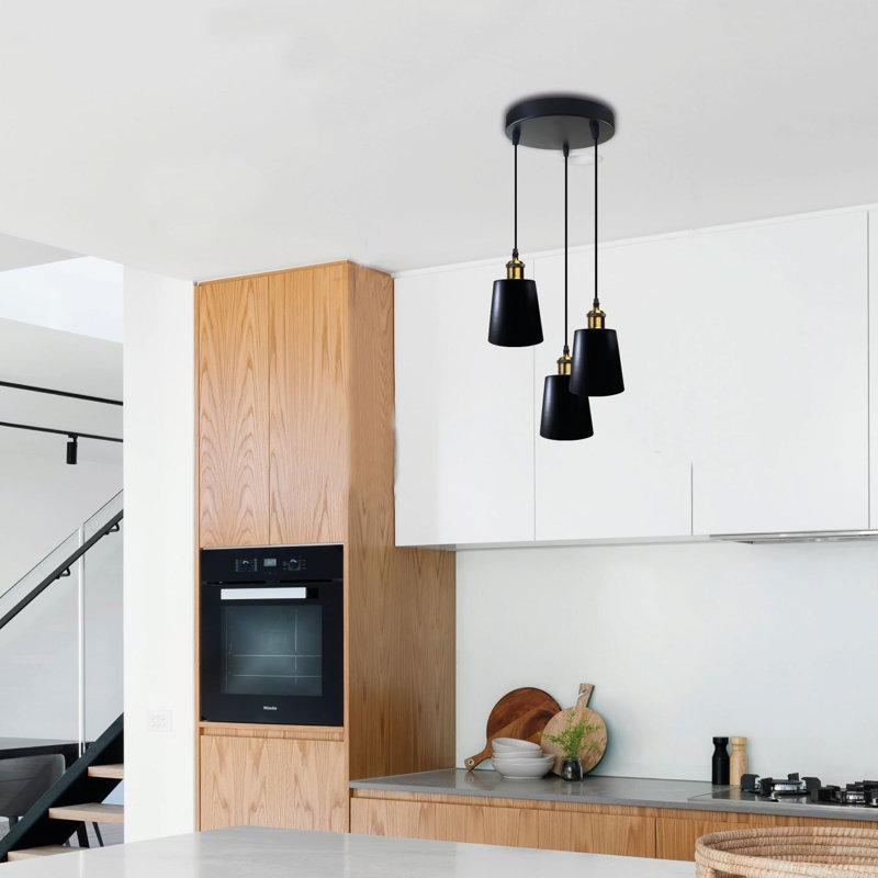 3 - Light Black Cluster Pendant