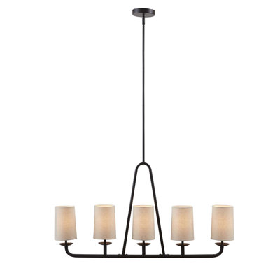 Lustre linéaire à 5 lumières