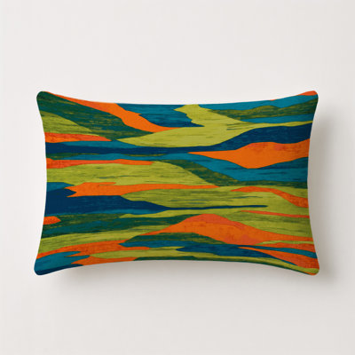 Earth Ripple Indoor And Outdoor Pillow