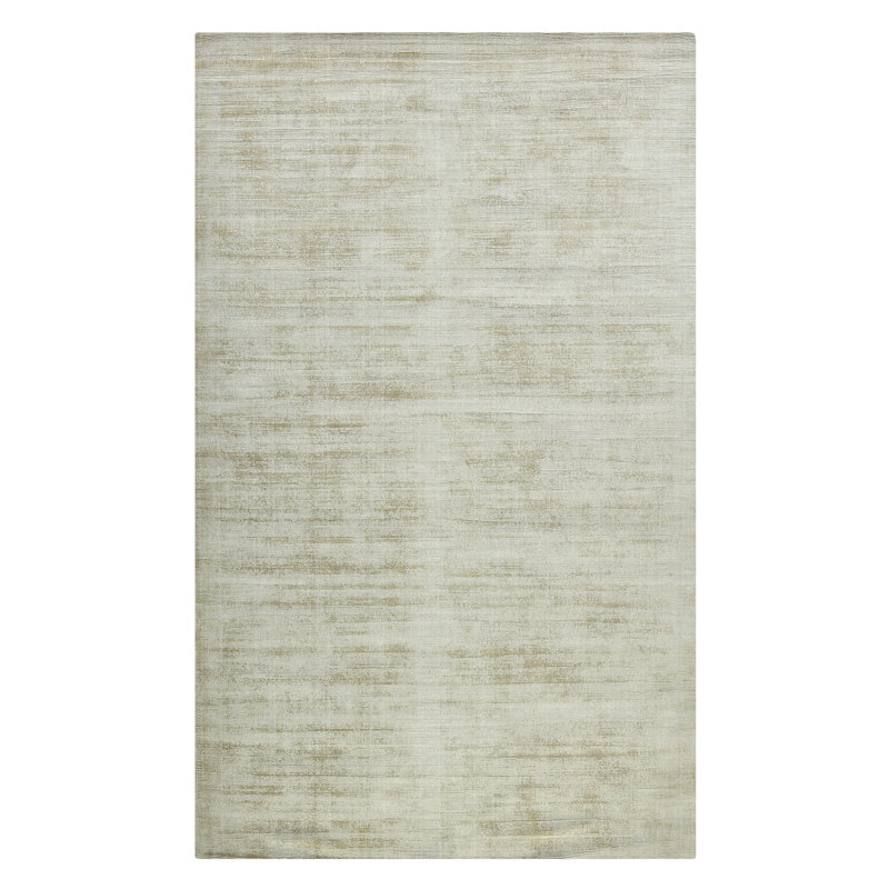 Handwoven Elegance Reversible 5' x 8' Sand Viscose Area Rug
