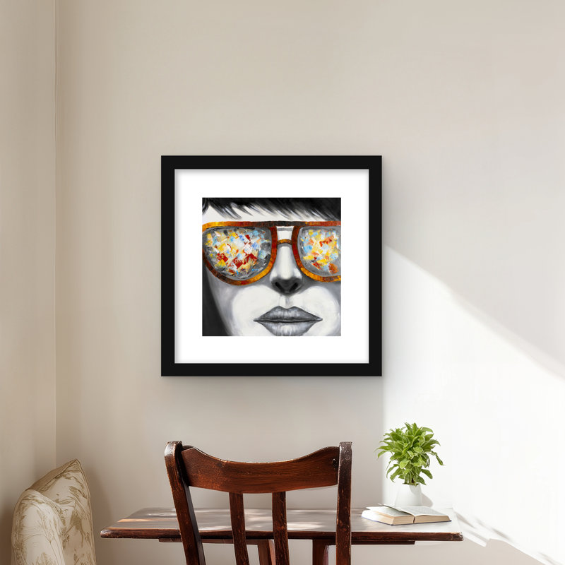 Lunettes de soleil colorées pour chambre à coucher orange