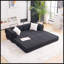 Canapé-lit pliant, canapé convertible avec 2 coussins, futon escamotable pour le salon, le bureau et un appartement, velours côtelé de haute qualité
