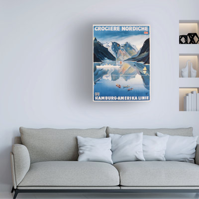 Art allemand sur toile Thehamburg-Amerika Linie