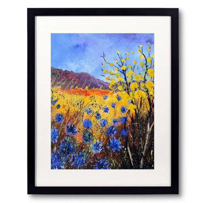 Blue Cornflowers Print by Pol Ledent