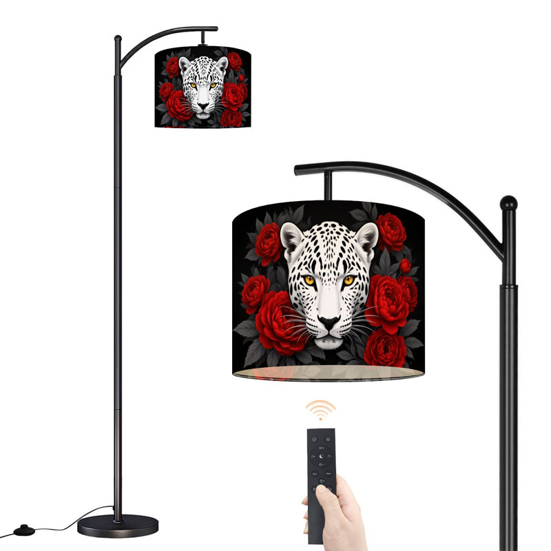 Lampe sur pied avec abat-jour réglable Arc