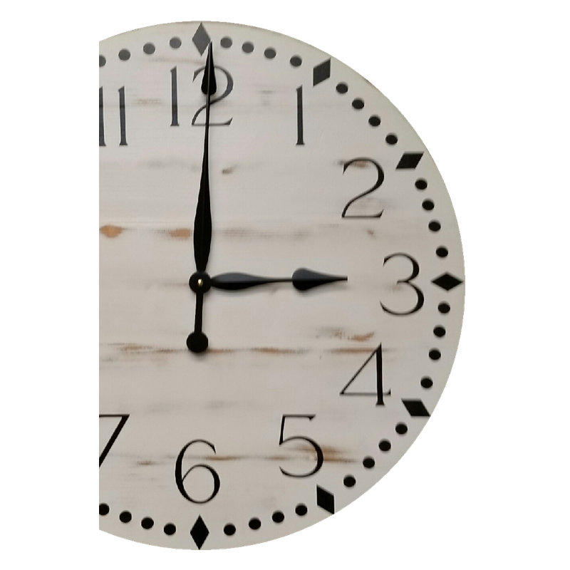 Très grande horloge murale campagnarde, Très grand