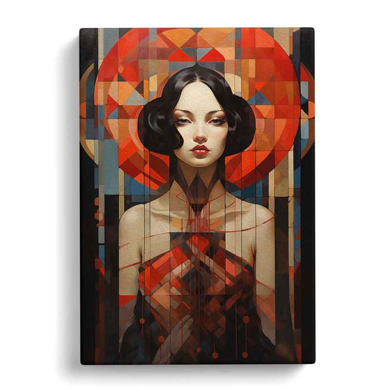 Courtesan Geometric - Print, 76cm H x 50cm W x 3cm D