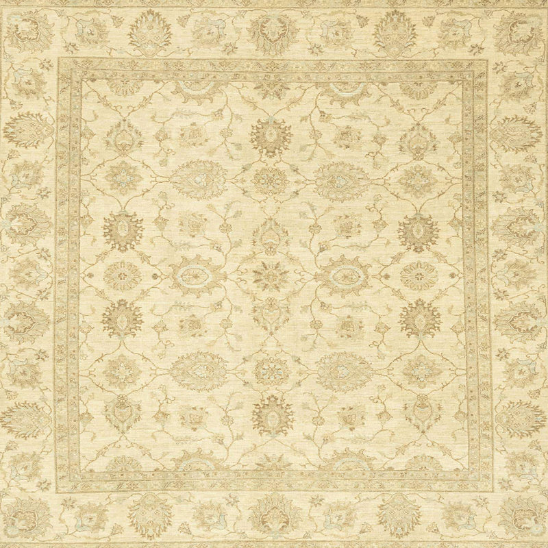 Tapis décoratif multicolore à motif abstrait, Carré 6 pi