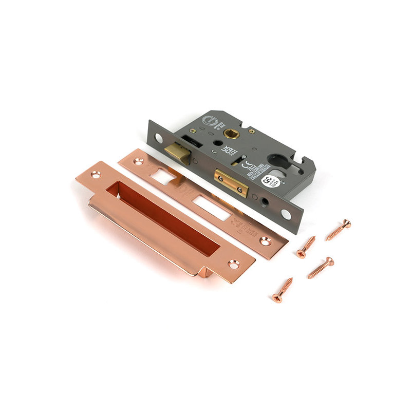 Euro Profile Sash Lock, Polished Bronze