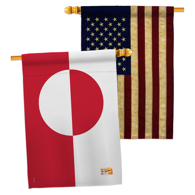Double Sided 40'' H x 28'' W Polyester House Flag
