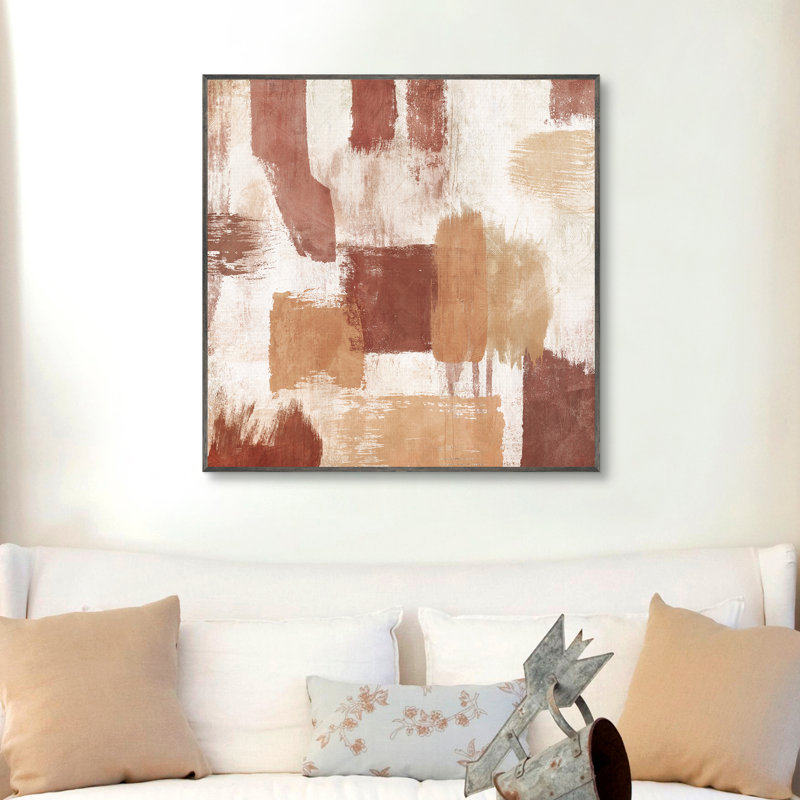 «Warm Abstract - 2» par Willowbrook, art mural encadré