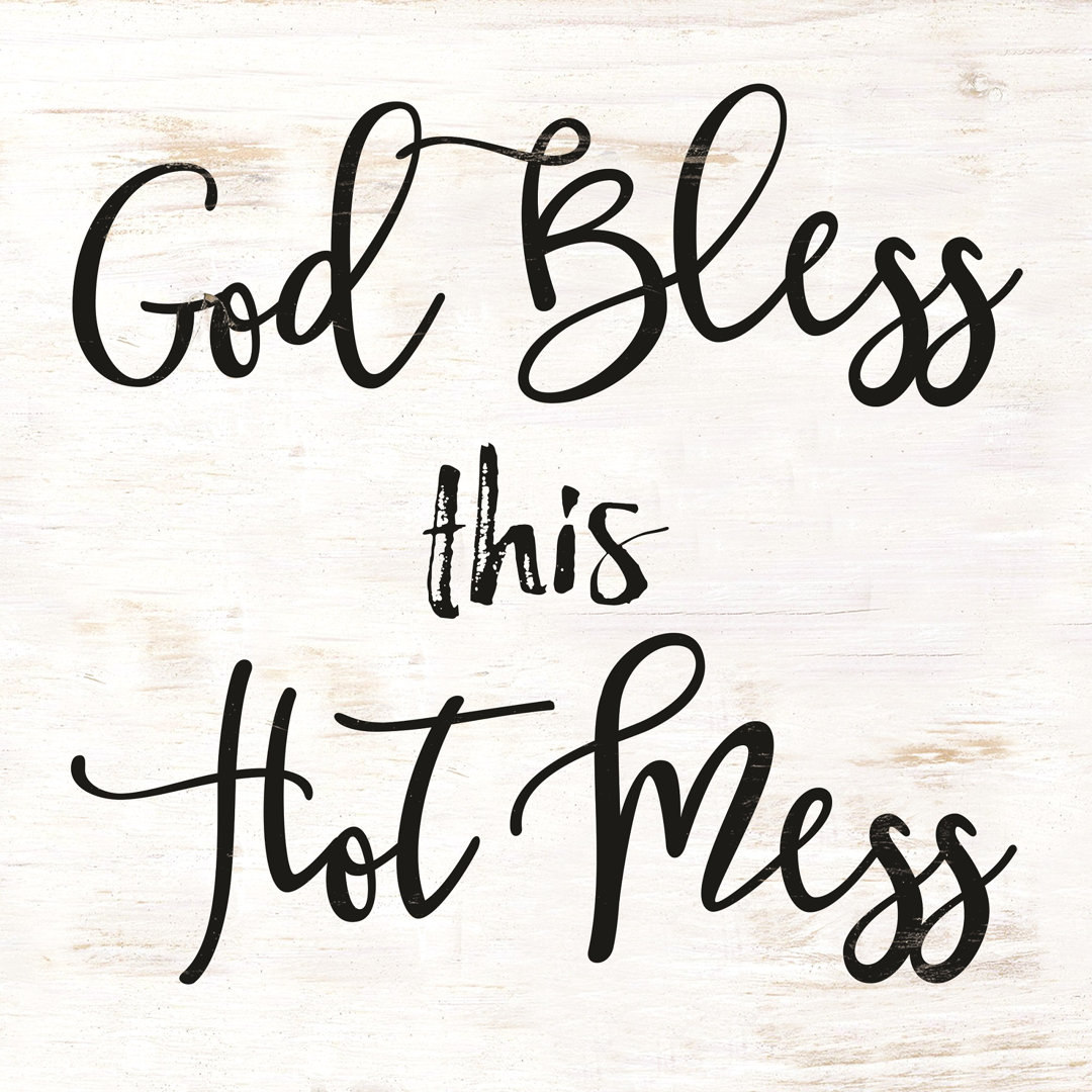 God Bless Hot Mess Alt - Wrapped Canvas Print