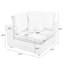 Canapé modulaire en coin Jossa