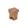 Heavy Cube Teak Side Table