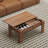 35" Rectangle Coffee Tables With Storage For Firearms And Wine, Small Table With Password Lock