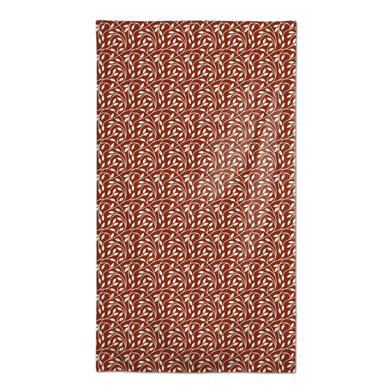 Circle Vine Red 3 Tablecloth, Red