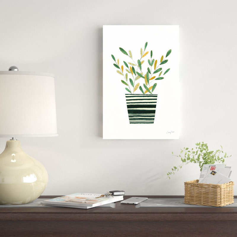 «Herb Garden I» par Courtney Prahl - peinture sur toile tendue, H 18 po x l 12 po x P 1,25 po