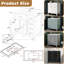 Ensemble de meuble-lavabo sur pied simple 36 po avec lavabo en céramique, 3 tiroirs fonctionnels et armoire de porte-1345595548-1345595550