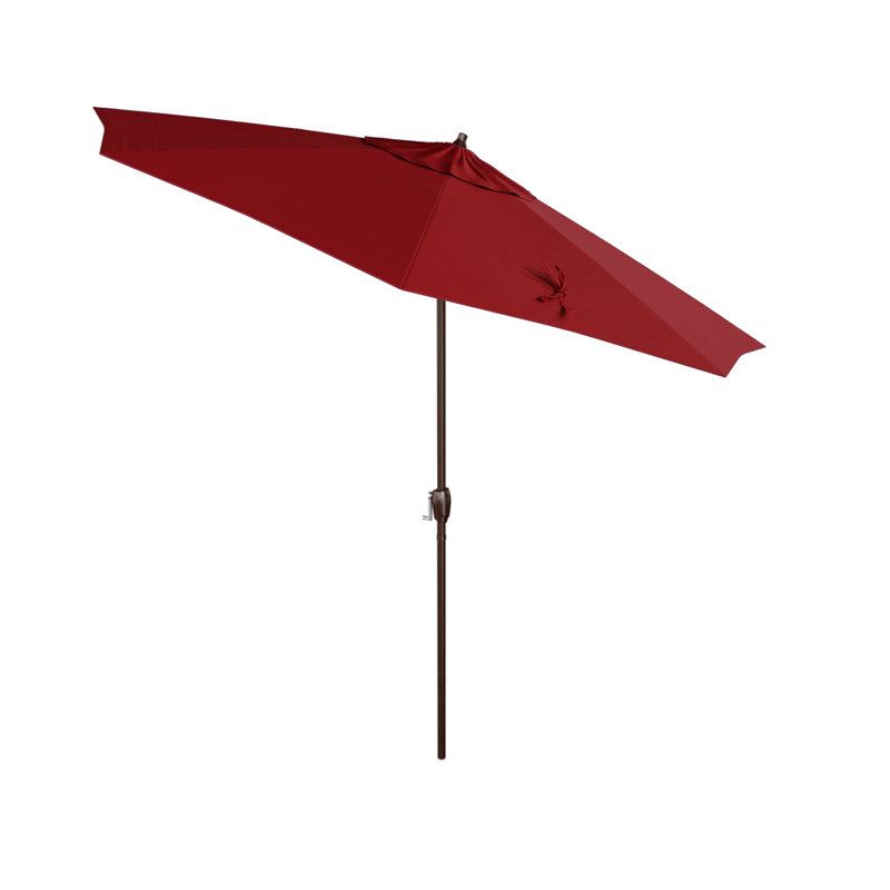 Parasol de marché 9 pi Murrey, Toile Sunbrella® rouge Jockey