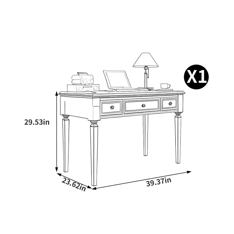 Bureau luxueux de style italien