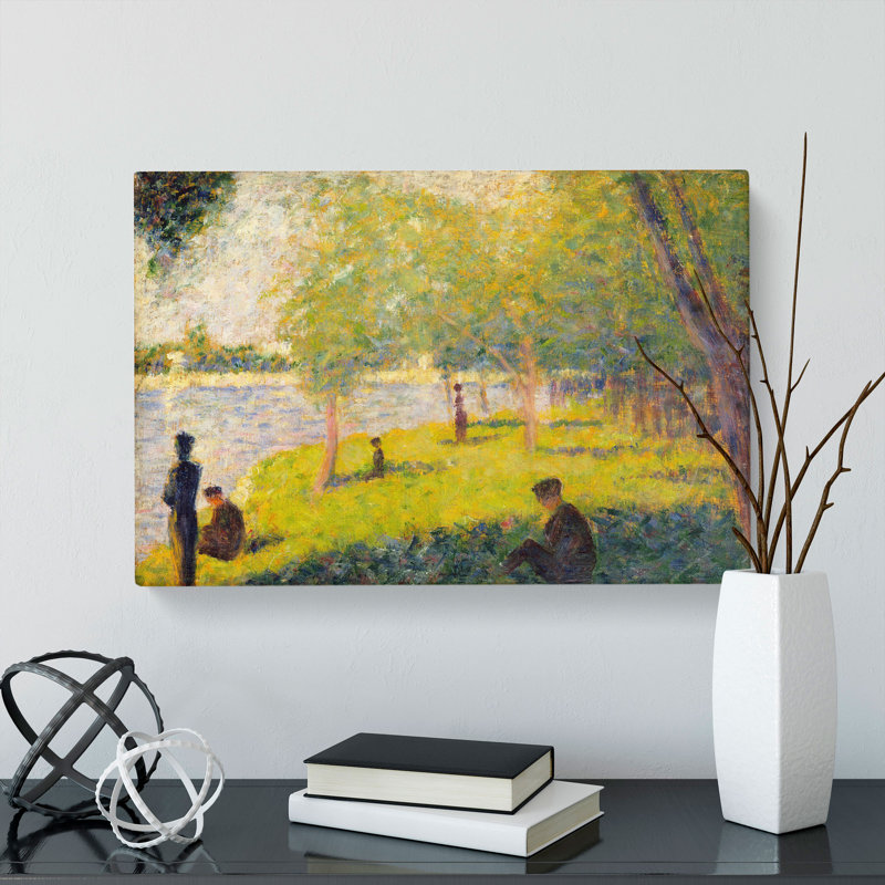 Study For La Grande Jatte Vol.2 by Georges Seurat - Wrapped Canvas Painting, 50cm H x 76cm W x 3cm D