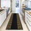 Tapis noir / doré touffeté à motif géométrique Forestview-1762873919
