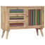 Console rustique en bois de manguier massif avec rangement