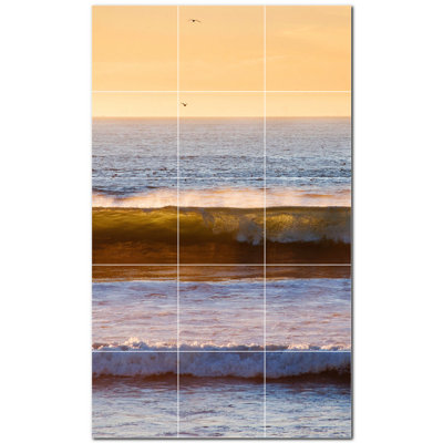 Panneau décoratif en céramique satinée 12 po x 12 po