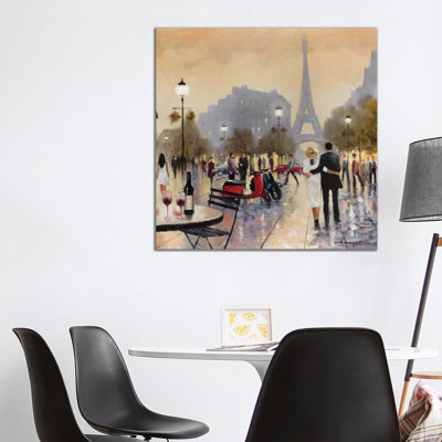 Paris Twilight by E.A. Orme - Wrapped Canvas Print