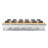 12 Person Training Meeting Seminar Tables with Modesty Panels and 12 Chairs Complete Set